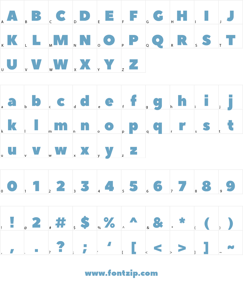 Peace Sans Font Character